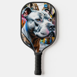 Raquette De Pickleball Art de rue graffiti urbain amateur de Pitbull de v