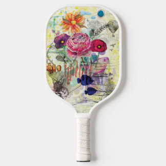 Raquette De Pickleball Art du collage multimédia fantaisiste
