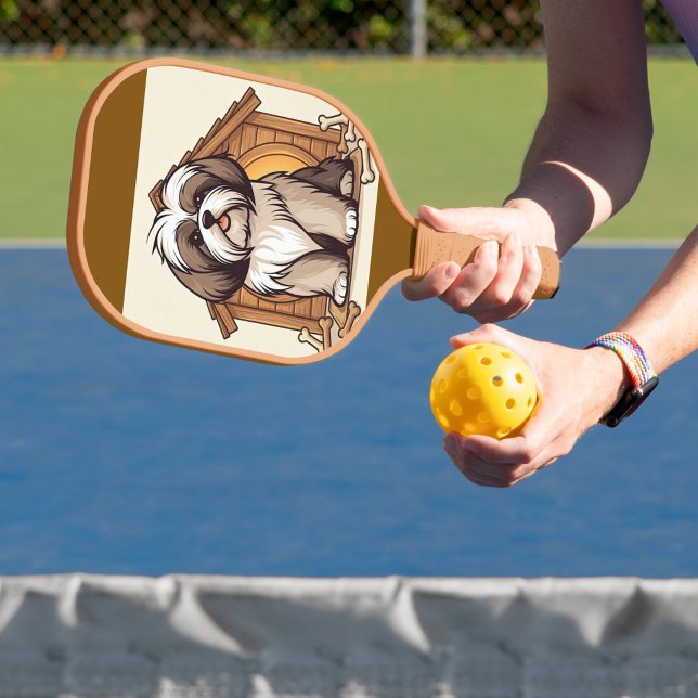 Raquette De Pickleball Art du Shih Tzu (For players who love dogs!)
