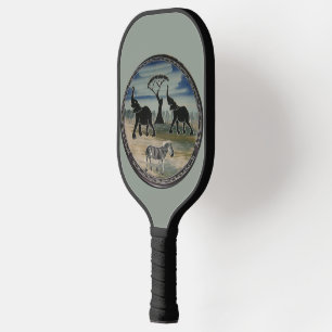 Raquette De Pickleball Art Eléphant Africain