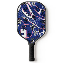 Art floral neuro maximaliste - Bleu Rose Blanc