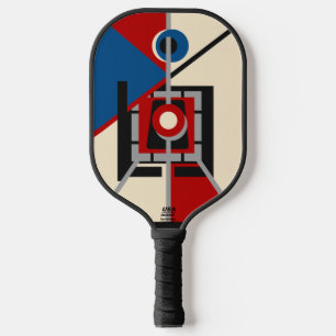 Raquette De Pickleball Art géométrique déco industriel rétro