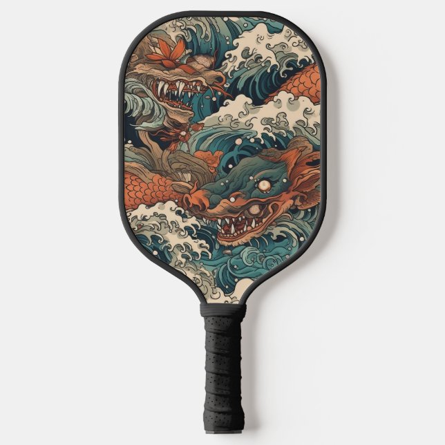 Raquette De Pickleball Art japonais du tatouage (Recto)