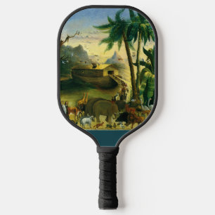 Raquette De Pickleball Art populaire victorien vintage, l'Arche de Noé pa