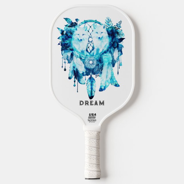 Raquette De Pickleball Artic Fox Dreamcatcher Ice Blue Floral (Recto)