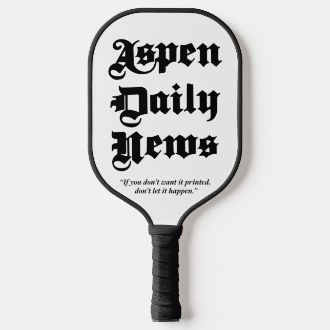 Raquette De Pickleball Aspen Daily News Paddle Board (Recto)