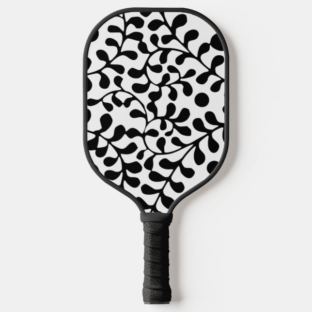 Raquette De Pickleball Assez orné impression noir et blanc (Recto)