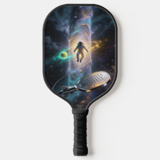 Raquette De Pickleball Astronaut Adrift Beneath the Cosmic Pickleball Sun