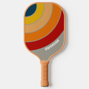 Raquette De Pickleball Aurora Arcade Cercle Rayure avec Nom