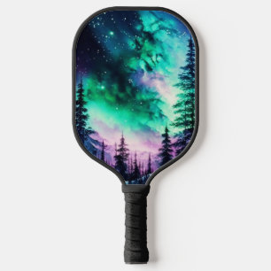 Raquette De Pickleball Aurora céleste boréale Lumières nord vives