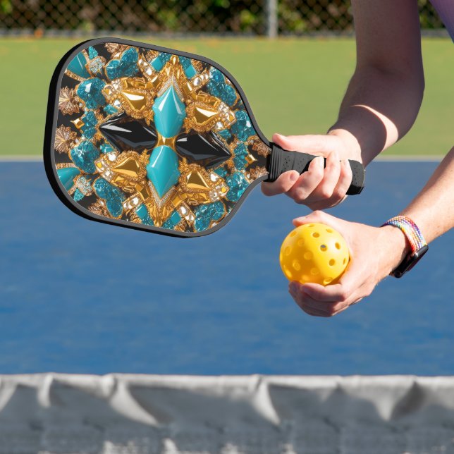 Raquette de Pickleball aux couleurs des Bahamas (Insitu)