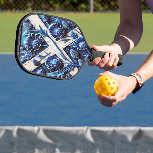 Raquette de Pickleball avec Chardons Écossais (Insitu)