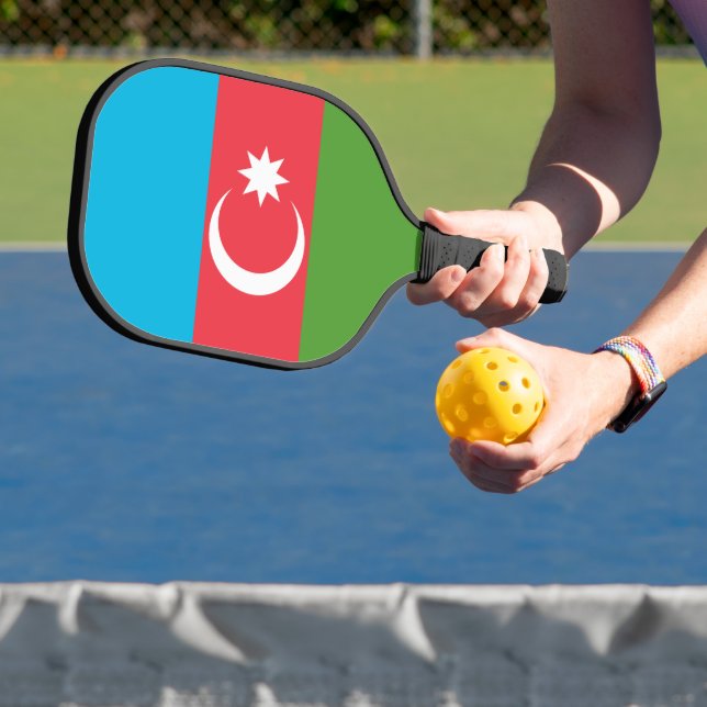 Raquette de pickleball avec drapeau de l'Azerbaïdj (Insitu)