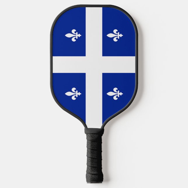 Raquette de Pickleball avec drapeau du Québec (Recto)