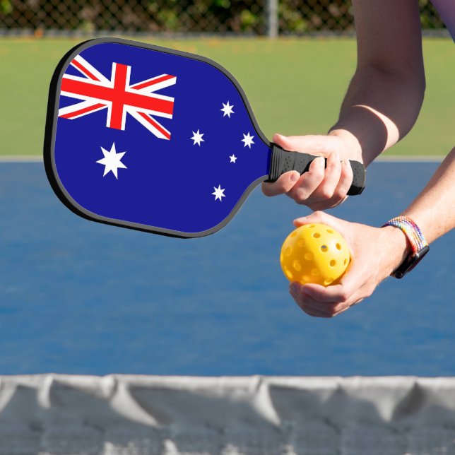 Raquette de Pickleball avec le drapeau de l'Austra (Insitu)