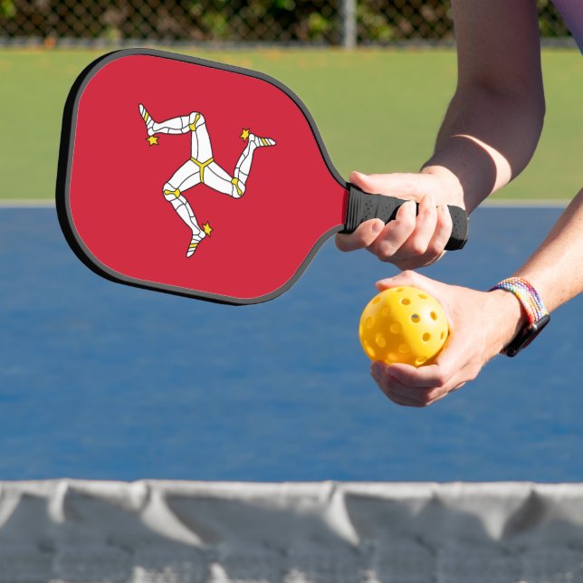 Raquette de Pickleball avec le drapeau de l'île de (Insitu)