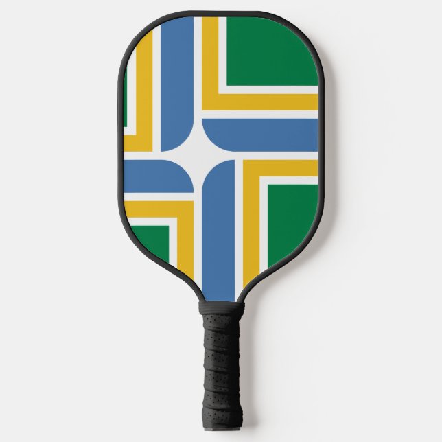 Raquette de Pickleball avec le drapeau de Portland (Recto)