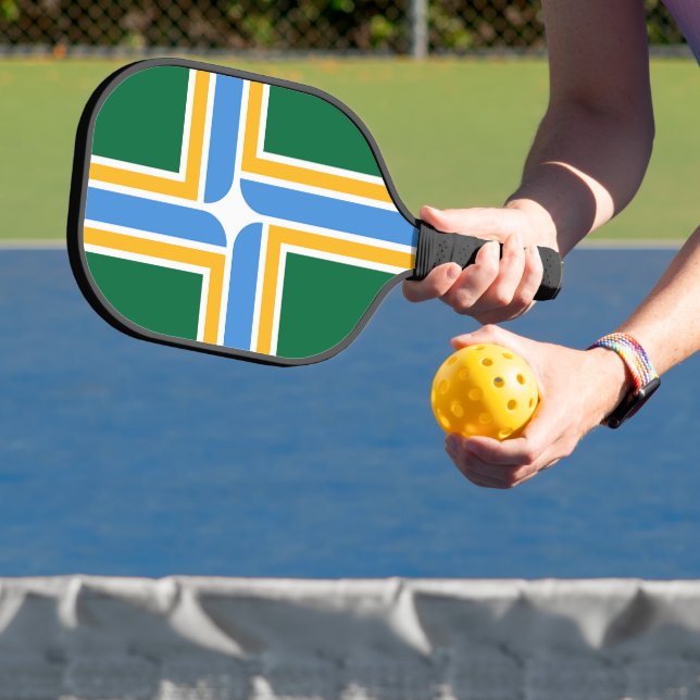 Raquette de Pickleball avec le drapeau de Portland (Insitu)