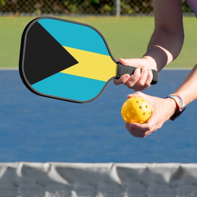 Raquette de Pickleball avec le drapeau des Bahamas (Insitu)