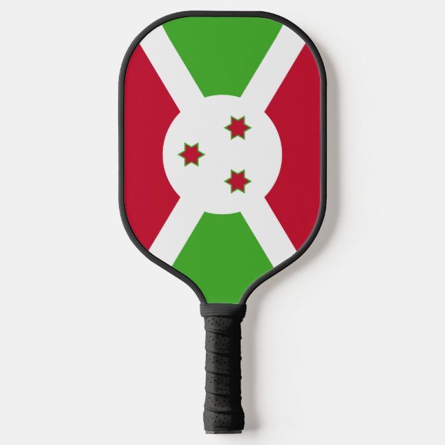 Raquette de Pickleball avec le drapeau du Burundi (Recto)