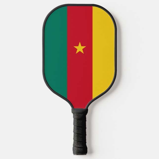 Raquette de Pickleball avec le drapeau du Cameroun (Recto)
