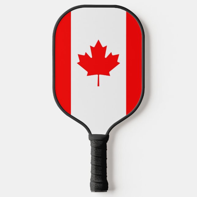 Raquette de Pickleball avec le drapeau du Canada (Recto)