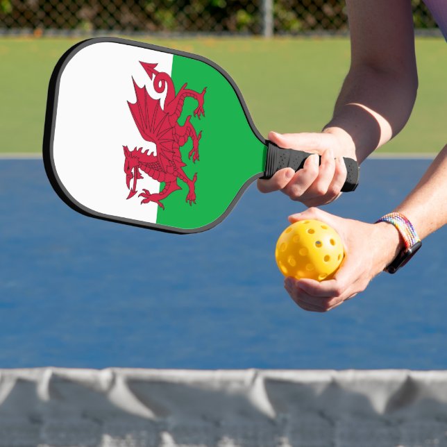 Raquette de Pickleball avec le drapeau du Pays de  (Insitu)