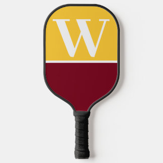 Raquette de pickleball avec monogramme universitai