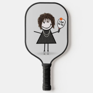 Raquette De Pickleball Baguette Figure Girl avec Pickleball Paddle