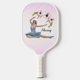Raquette De Pickleball Ballerina en bleu rose personnel
