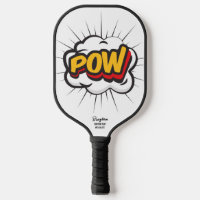 Bande dessinée, action bulle POW Nom du texte pers