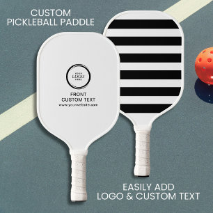 Raquette De Pickleball Bande noire du logo de l'entreprise personnalisée