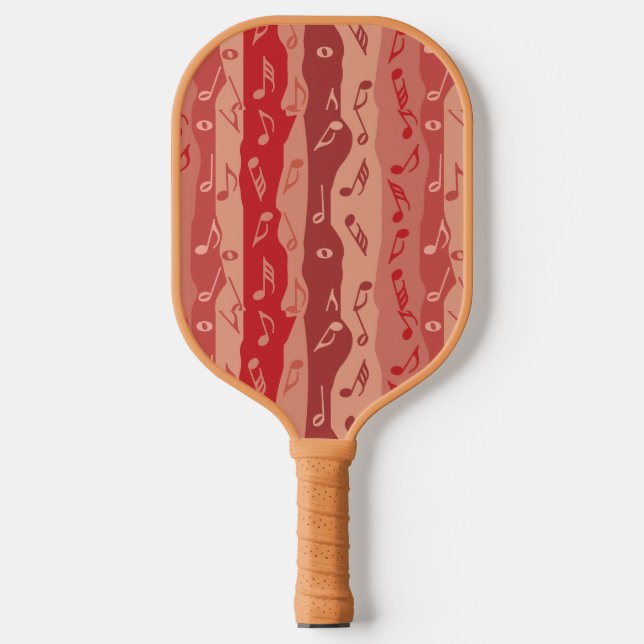 Raquette De Pickleball Bandes de notes de musique (Recto)