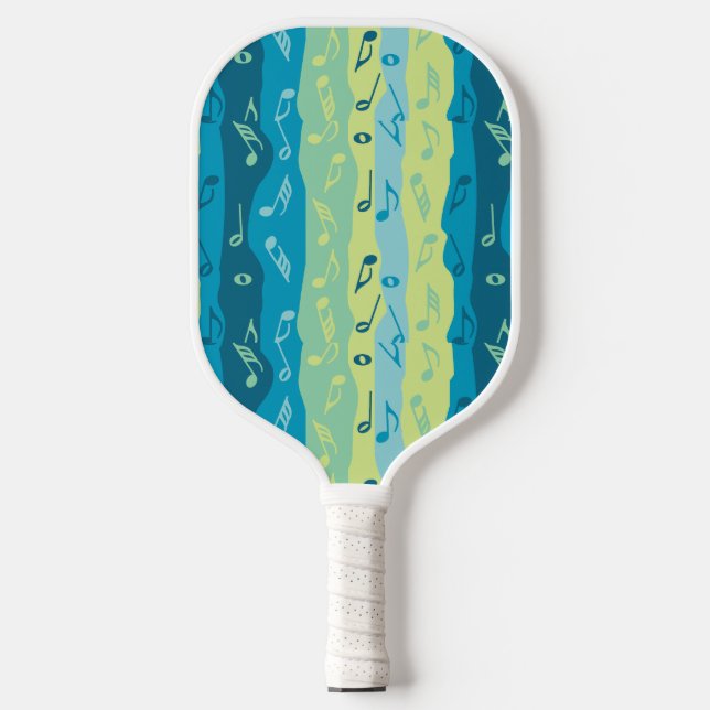 Raquette De Pickleball Bandes de notes de musique (Recto)