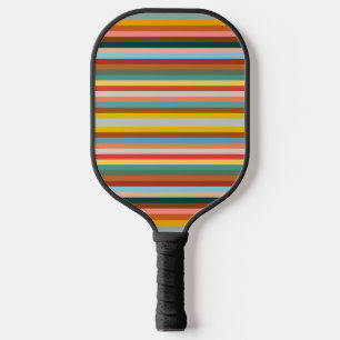 Raquette De Pickleball Bandes rétro horizontales colorées