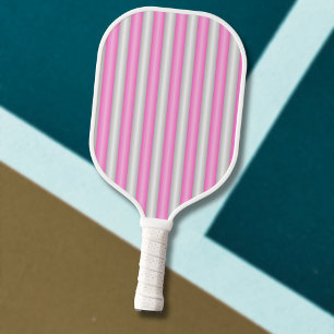 Raquette De Pickleball Bandes roses néon modernes avec effet 3D