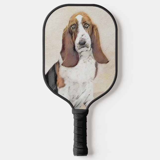 Raquette De Pickleball Basset Hound Peinture - Joli Original Chien Art Pi (Recto)