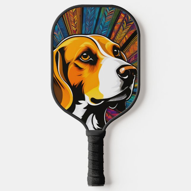 Raquette De Pickleball Beagle couleur motif (Recto)