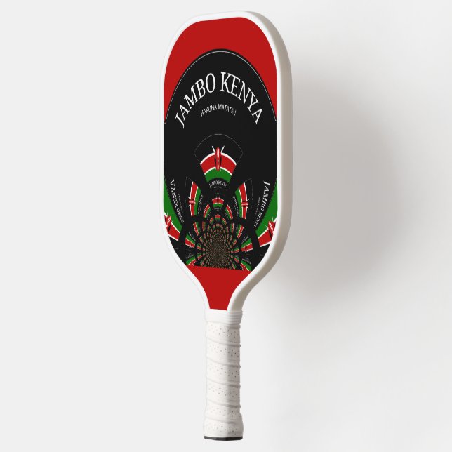 Raquette De Pickleball Beau Extraordinaire Fun Kenya stylish Drapeau (Gauche)