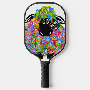 Raquette De Pickleball Beau Mouton Arc En Ciel De La Famille