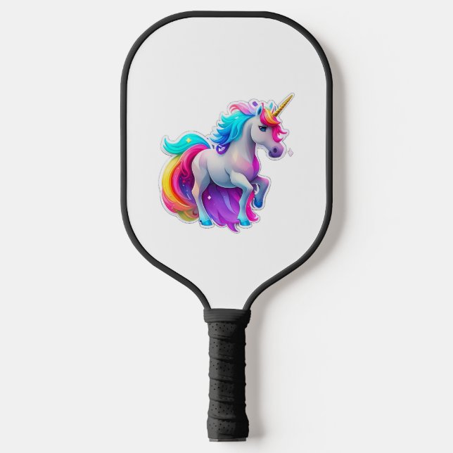 Raquette De Pickleball Beau Sticker Unicorn 2 (Recto)