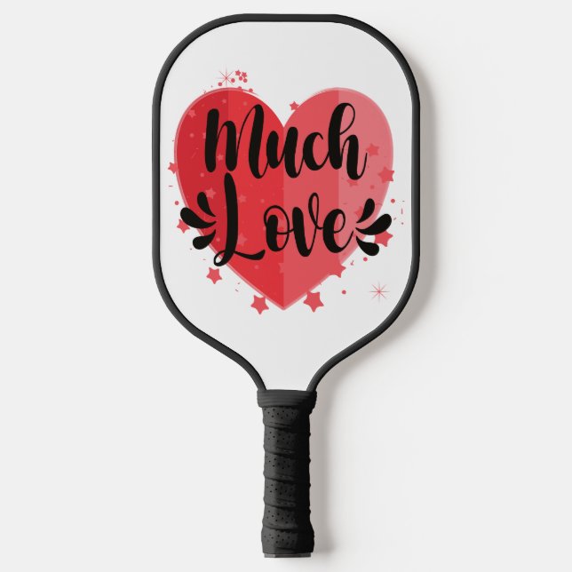 Raquette De Pickleball Beaucoup d'amour, grand coeur (Recto)