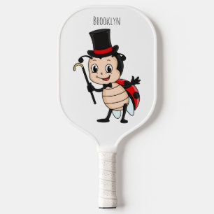 Raquette De Pickleball Bébé mignon avec chapeau et dessin animé de cravat