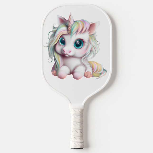 Raquette De Pickleball Bébé mignon et adorable licorne (Recto)