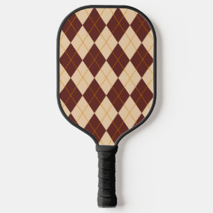 Raquette De Pickleball Beige Brown Automne Jacquard d'automne Diamant Mot