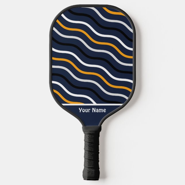 Raquette De Pickleball Belle Bande foncée Wavy Pro Pickleball Paddle (Verso)