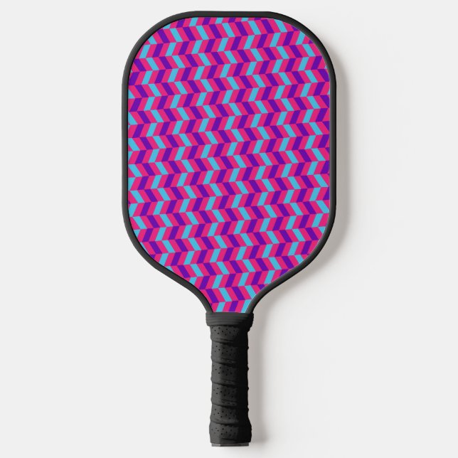 Raquette De Pickleball Belle Herringbone Gym Pink Pickleball Paddle (Recto)