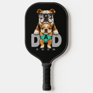 Raquette De Pickleball Best Bulldog Dad Ever – Cute Bulldog Father’s Day