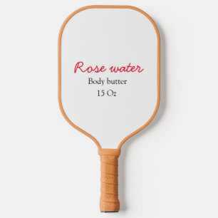 Raquette De Pickleball beurre corporel à la rose ajoutez votre nom de tex