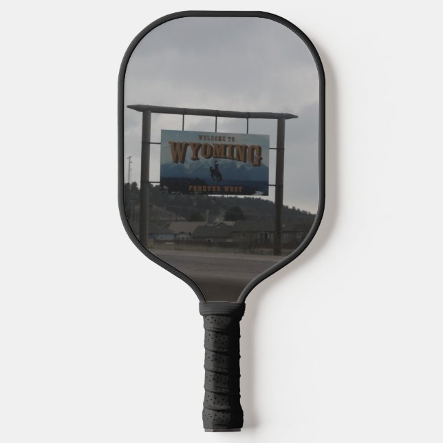 Raquette De Pickleball Bienvenue au Wyoming  (Recto)